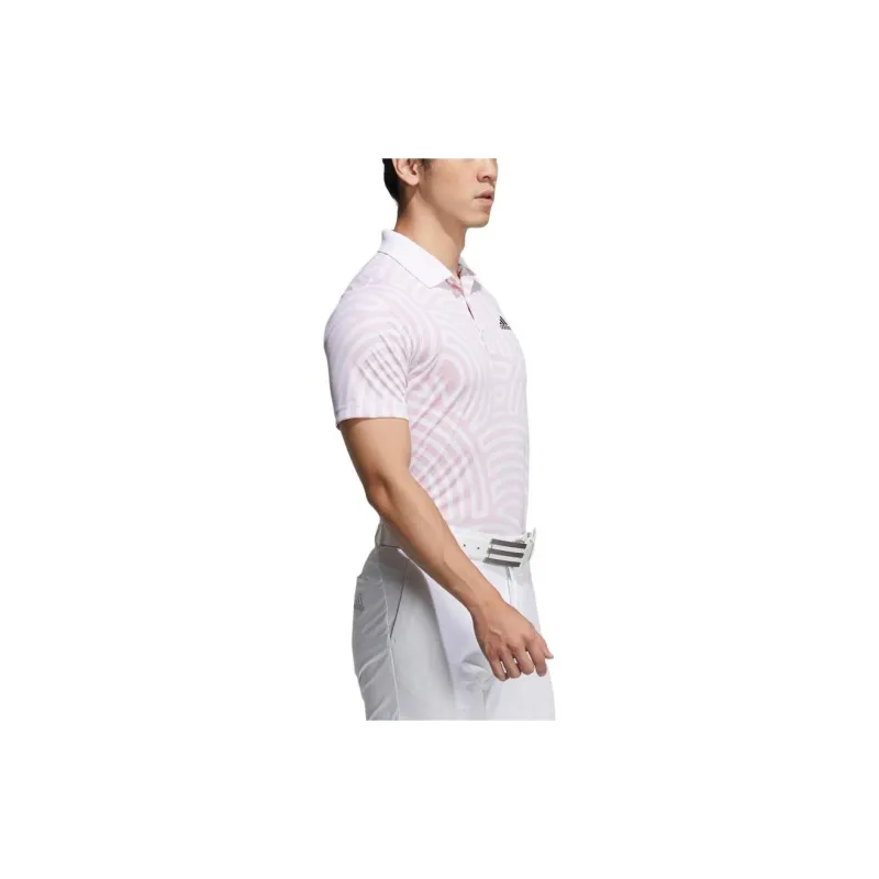 Adidas Polo Shirts Men Pink-4