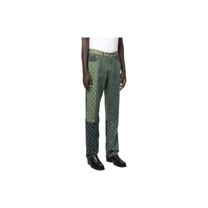 Marine Serre Jeans Men Green-2
