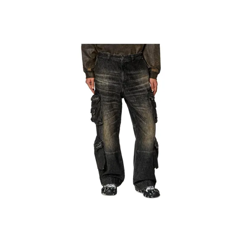 DIESEL Denim Cargo Jeans-1