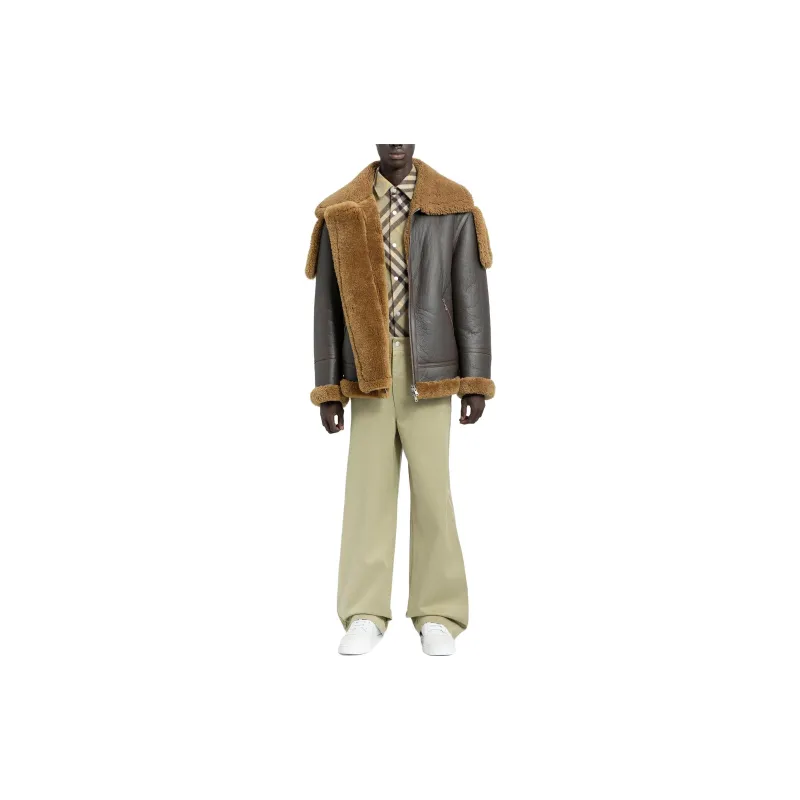 Burberry Casual Pants Men's Green-3