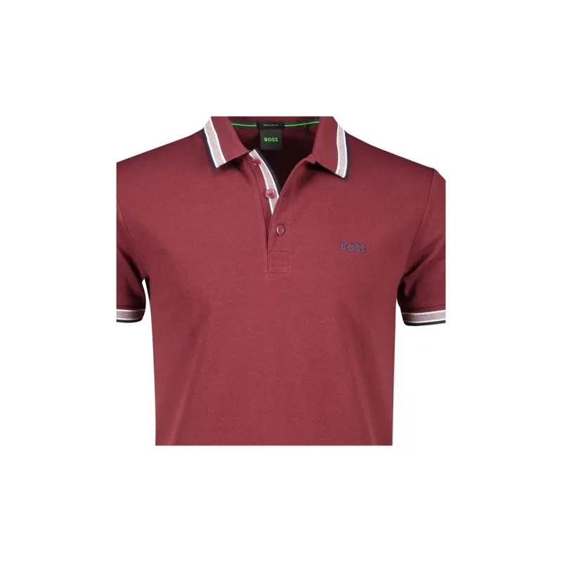 HUGO BOSS Polo Shirts Men Deep Red-3
