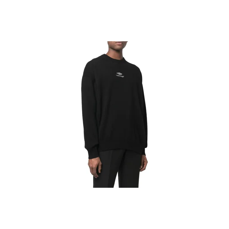 Balenciaga SS23 Cashmere Sweater Men's Black-4