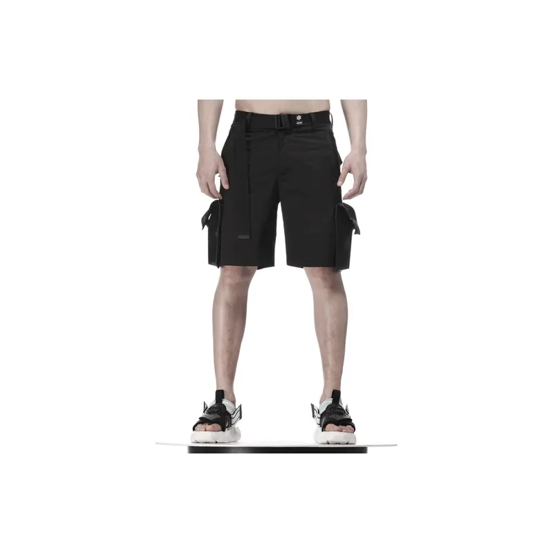 NORVINCY Western Outdoor Parachute Pants Trendy Badge Casual Pants Unisex-3