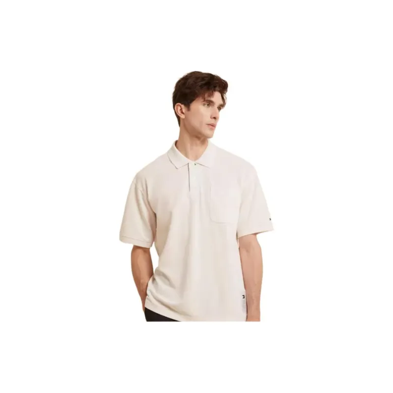 Tommy Hilfiger Polo Shirt Men's Ecru-1