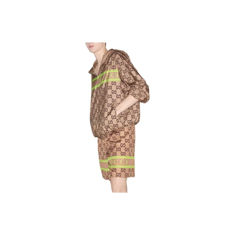 GUCCI Monogrammed Zip Up Jacket-3