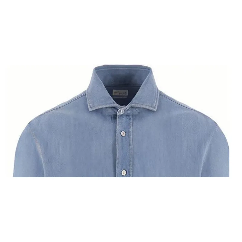 Brunello Cucinelli Long Sleeved Denim Shirt-2