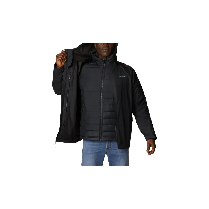 Columbia Waterproof And Breathable Windbreaker Jacket Men's Black-6