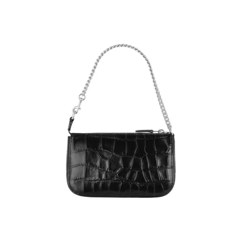 COACH Nolita Cow Leather Underarm Handbag, Shoulder Bag Trumpets Women's Black-1