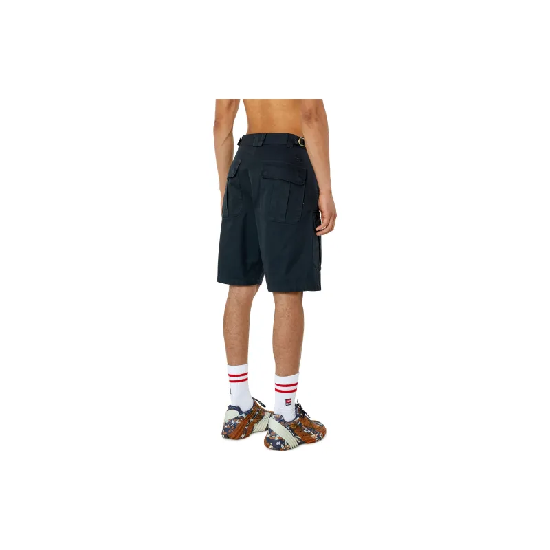 DIESEL Casual Shorts Men Black-3