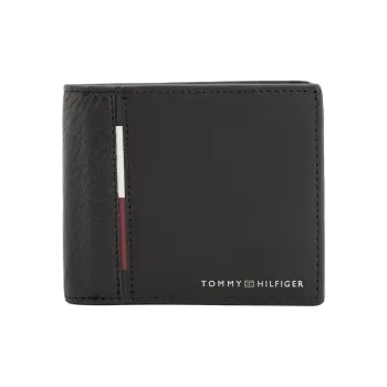 Tommy Hilfiger Cow Leather Wallet Men's Black