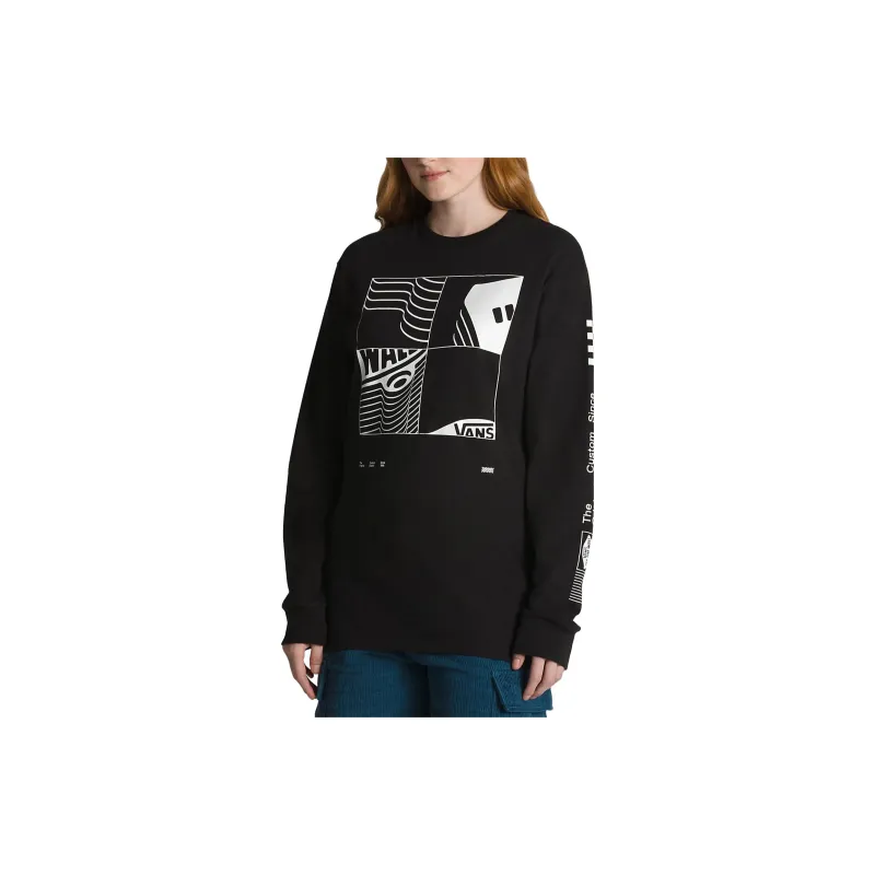 Vans Transfixed Long Sleeve T-Shirts Unisex Black-6