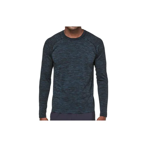 Lululemon Metal Vent Tech T-Shirts Men Blue Black