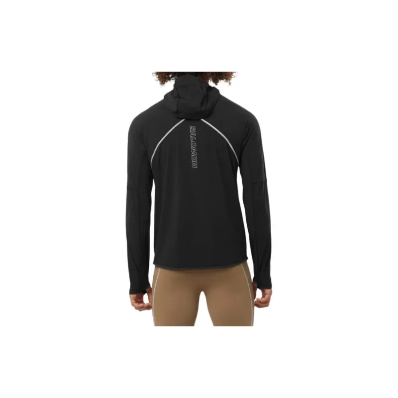 SALOMON SENSE AERO HYBRID Sweatshirt Men Pitch Black-3
