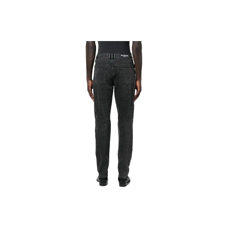 BALMAIN Jeans Men Black-2