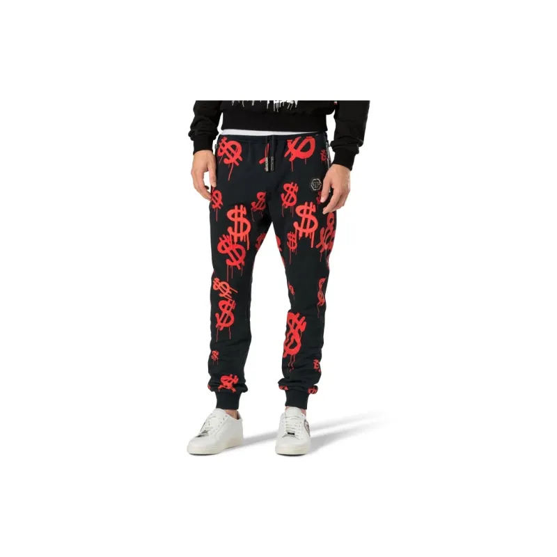 PHILIPP PLEIN Knitted Sports Pants Men's Black-2