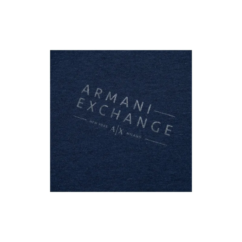 ARMANI EXCHANGE SS24 Polo Shirt Men's Navy Blue-3