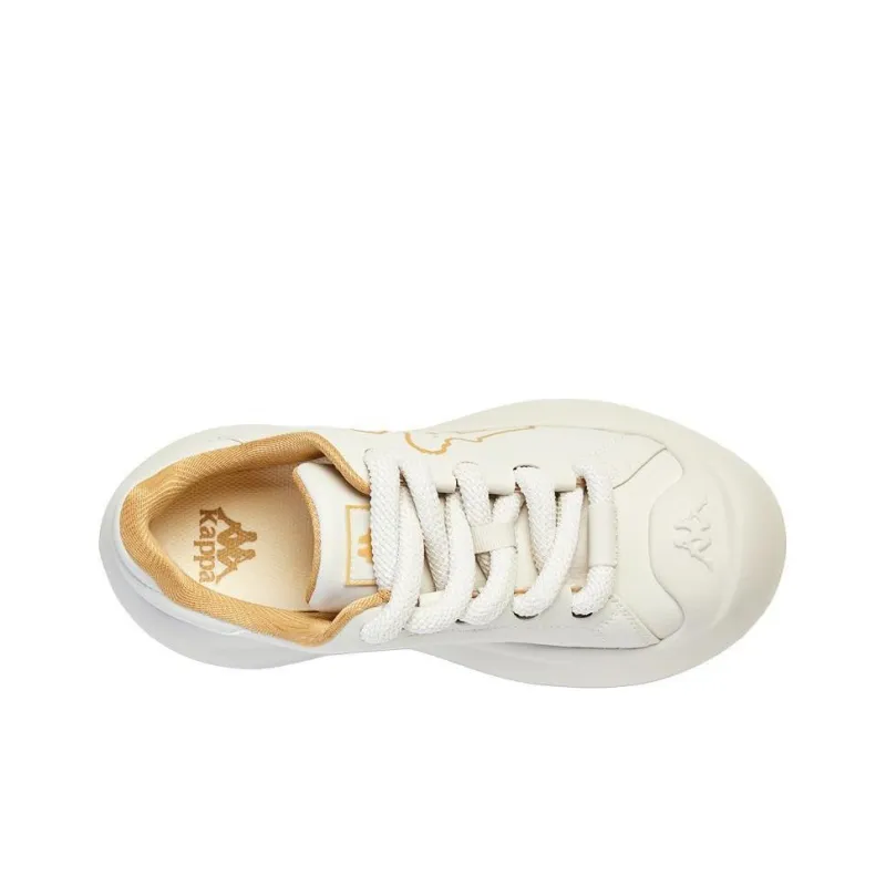 Kappa Wear Resistant Low Top Casual Shoes Women's Beige Yellow-4