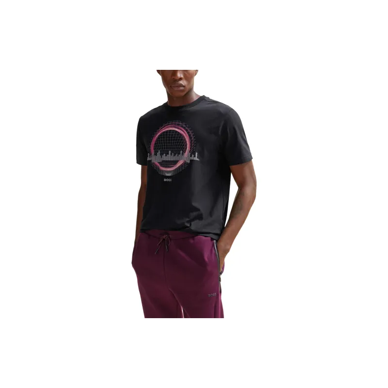 Boss Logo raised T shirt-1