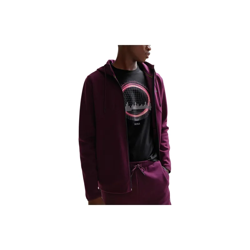 Boss Logo raised T shirt-4