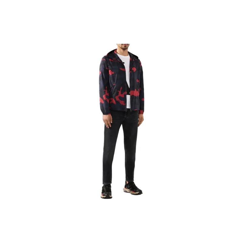 Valentino Jackets Coats Men's Blue-1