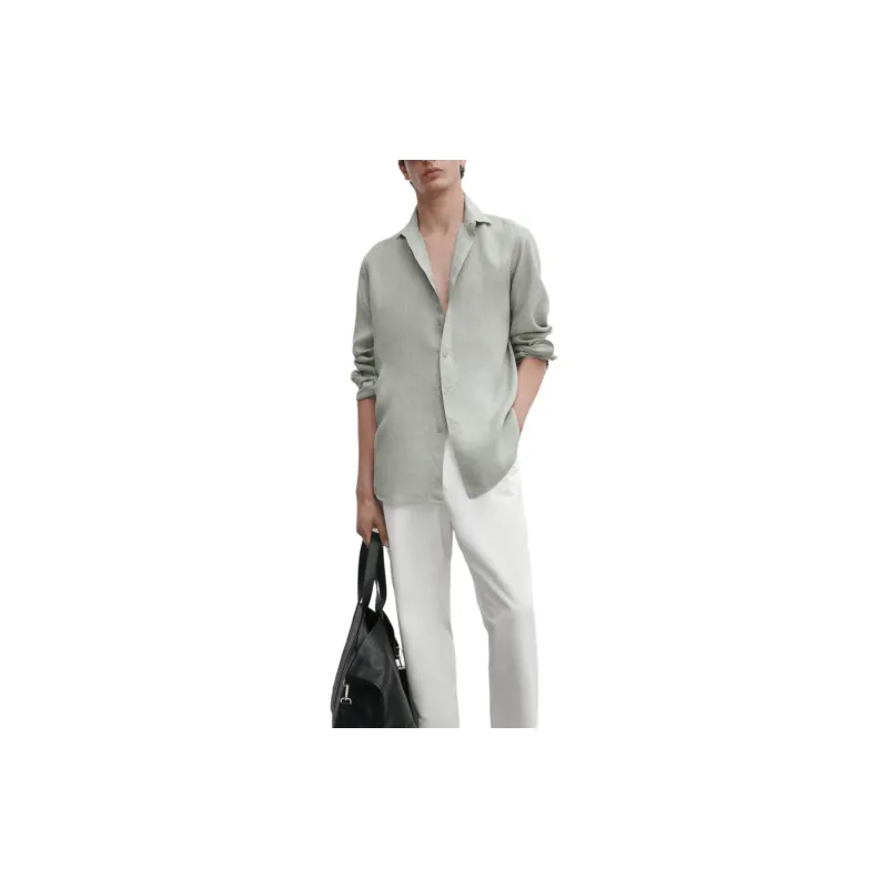 Massimo Dutti Shirt Men's Green-2