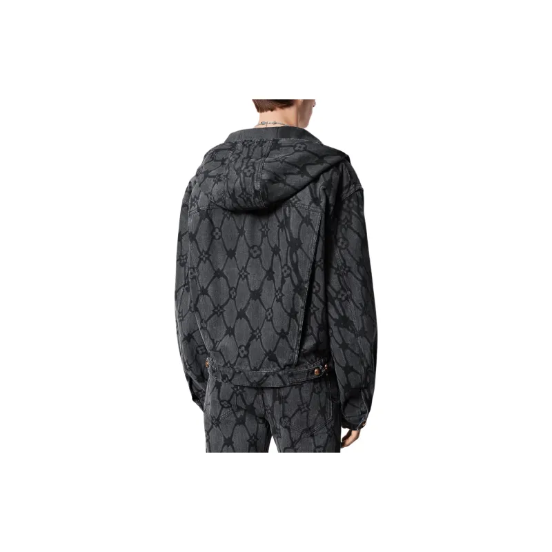 LOUIS VUITTON Monogram Denim Hooded Blouson-4