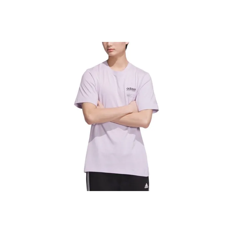 Adidas Small Linear Logo T-Shirt Asia Sizing Purple-2