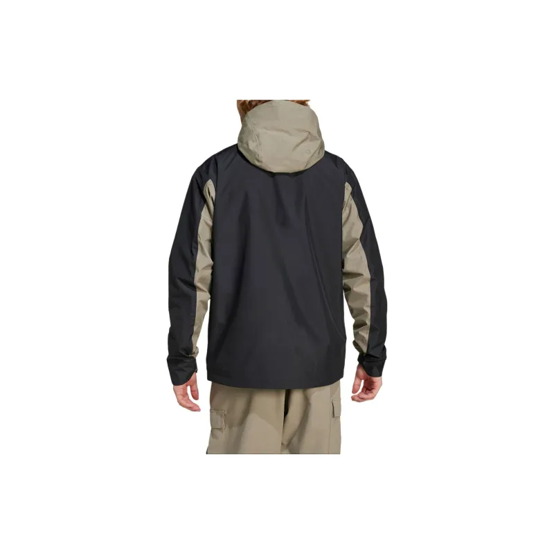 Adidas Outdoor Hiking Waterproof And Windproof Windbreaker Jacket Men's Black-2