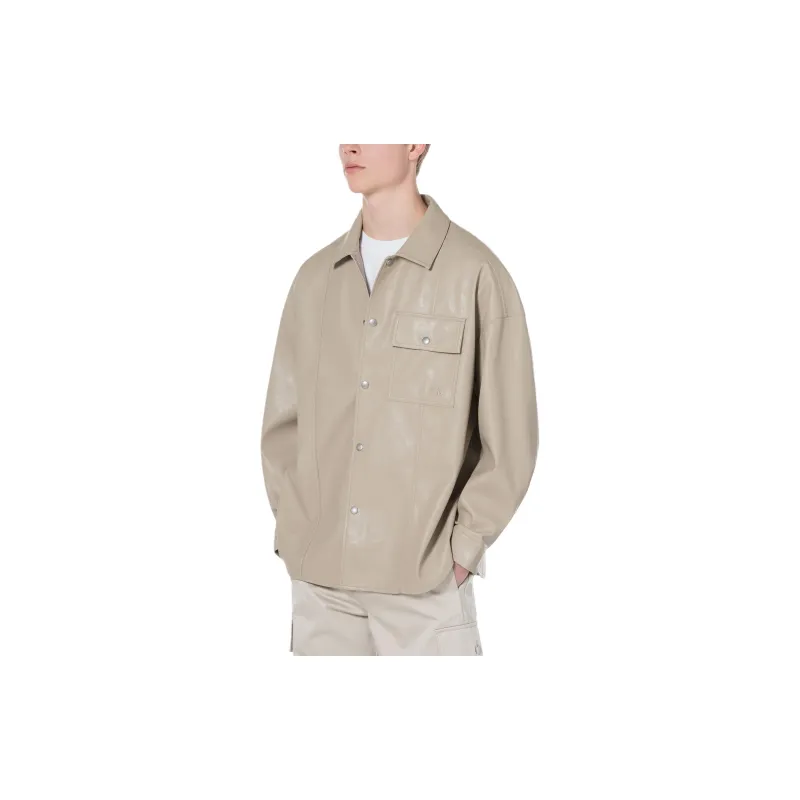 CALVIN KLEIN Jackets Coats Men's Beige-4