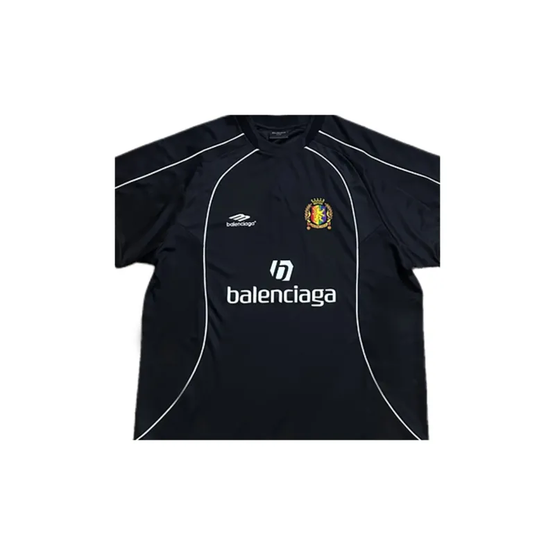 Balenciaga Soccer Jerseys Regular Fit Unisex Black-4