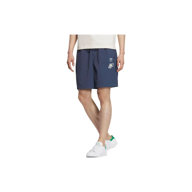 Adidas Originals NAGABA SPORTSWEAR Casual Shorts Men's Navy Blue-1