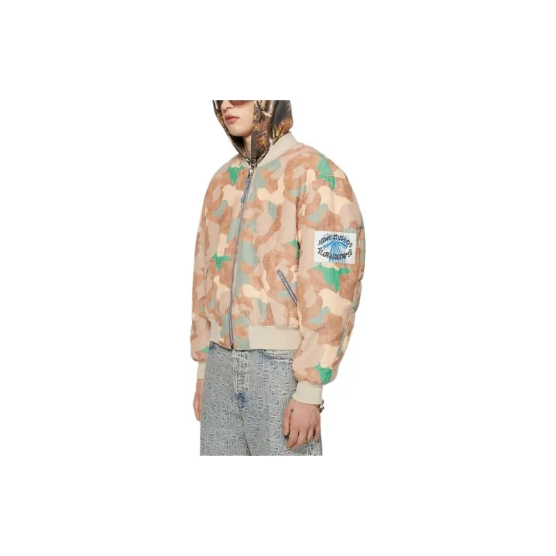 Acne Studios Camouflage Printed Zip Up Bomber Jacket-3