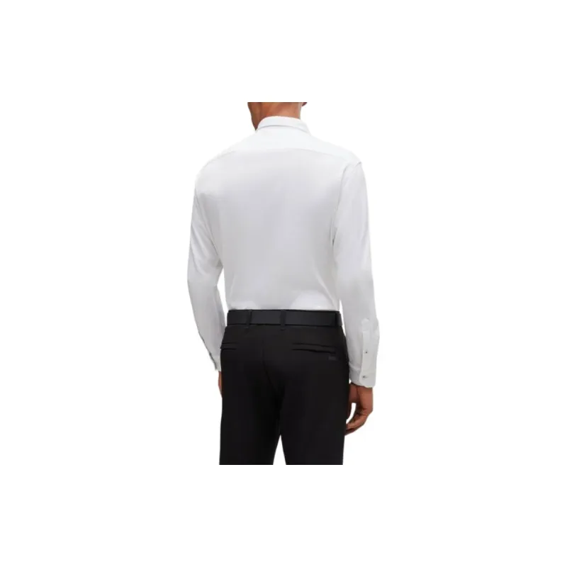 HUGO BOSS Logo Embossed Long Sleeved Shirt-3