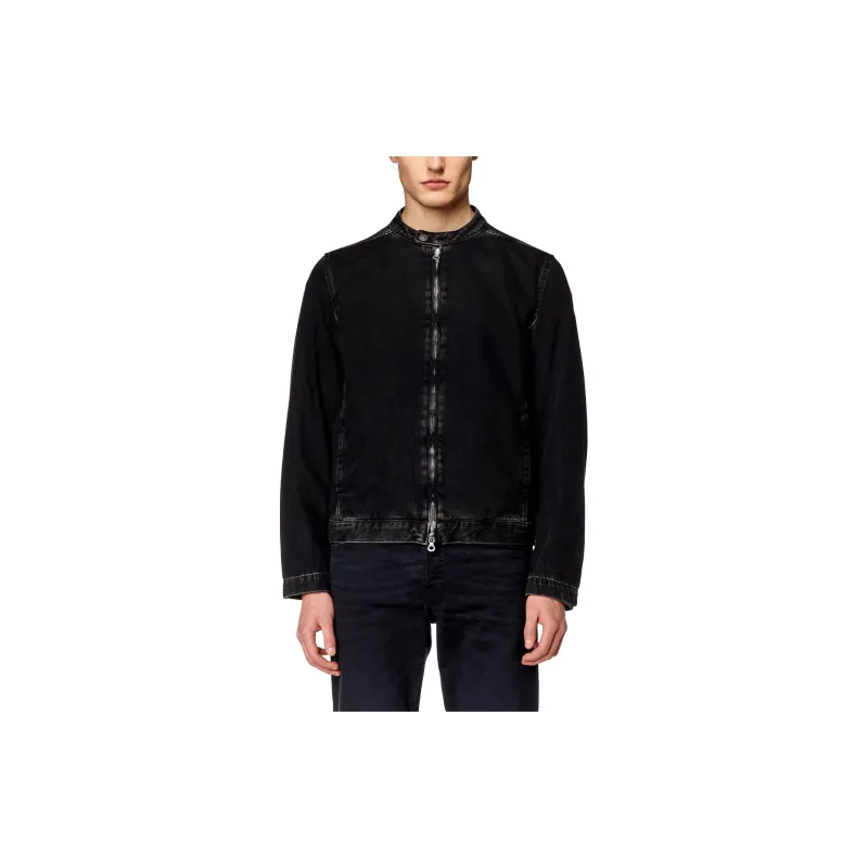 DIESEL D Glory Zipped Denim Moto Jacket-1