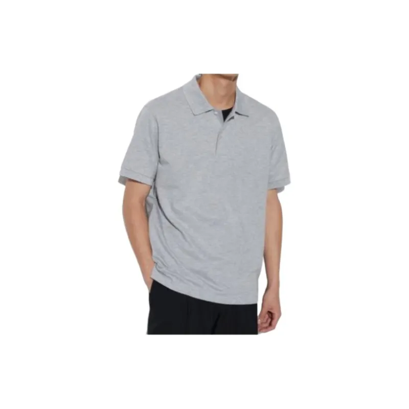 UNIQLO Polo Shirt Unisex Smoke Gray-1
