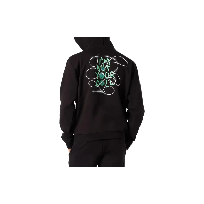 PHOBIA ARCHIVE Felpa Con Cappuccio Nera Testa Di Chezzo Sweatshirt Men's Black-3