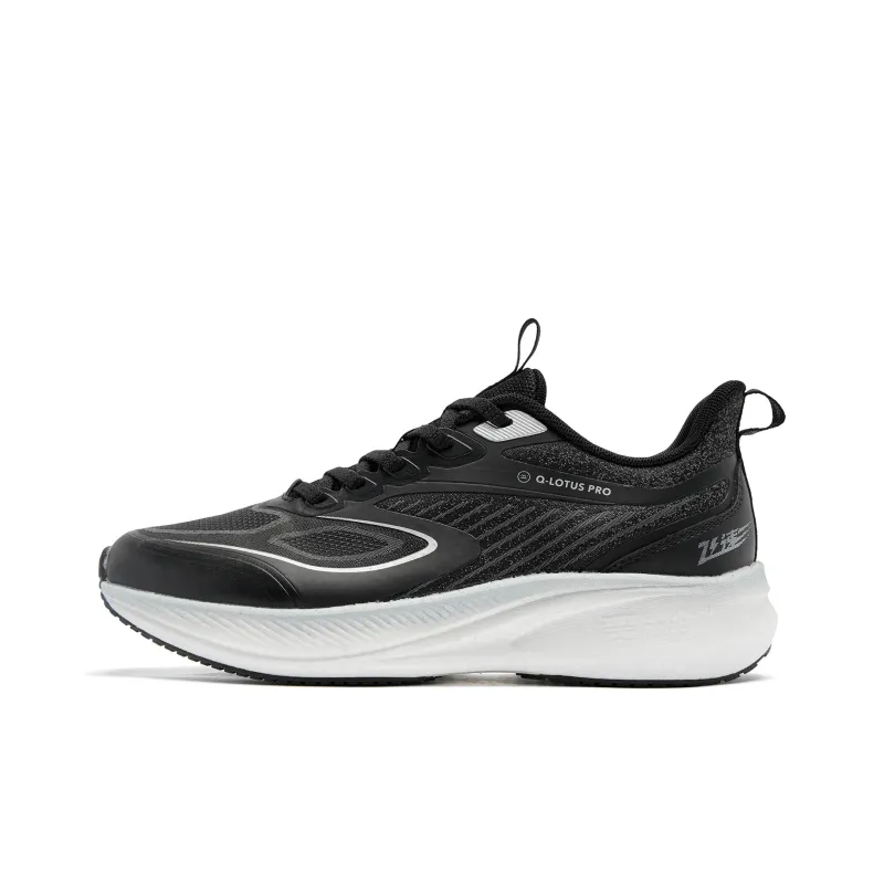 QIAODAN Rapid LITE Running Shoes Women's Low Top Black/Crab Shell Cyan-0