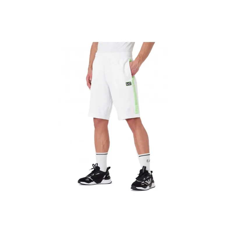 EMPORIO ARMANI Casual Shorts Men White Green-3