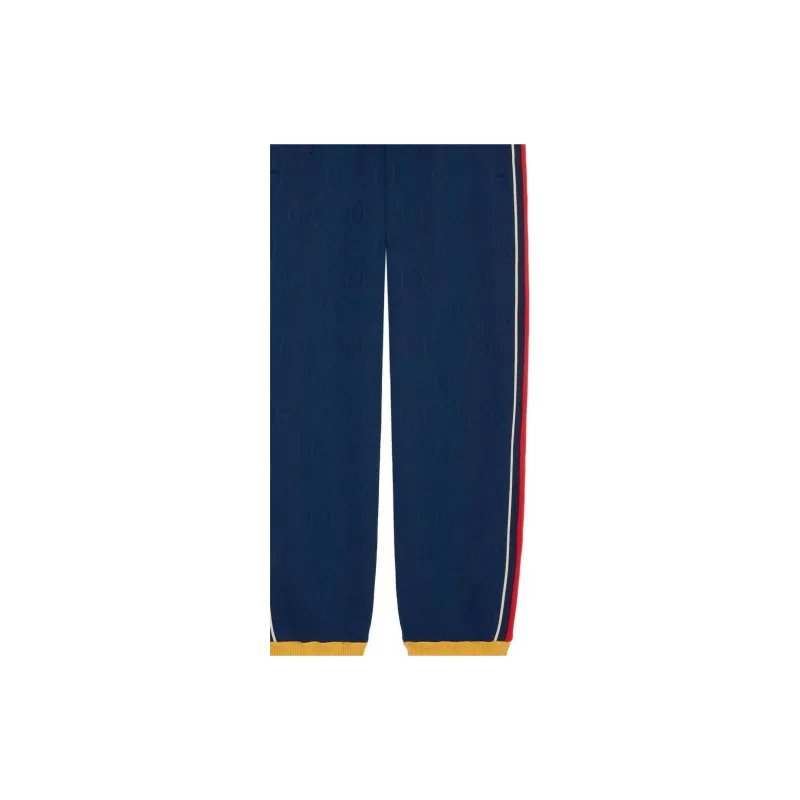 GUCCI Knitted Sweatpants Men's Blue-5