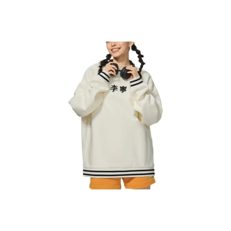 LiNing Sports Fashion Collection Sweatshirt Unisex Ecru-2