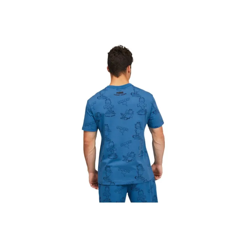 PUMA x GARFIELD Sports Life Collection Set in Sleeve T Shirt Men's Blue-2