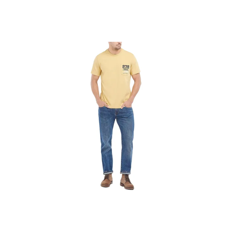 BARBOUR T-Shirts Men Yellow-1