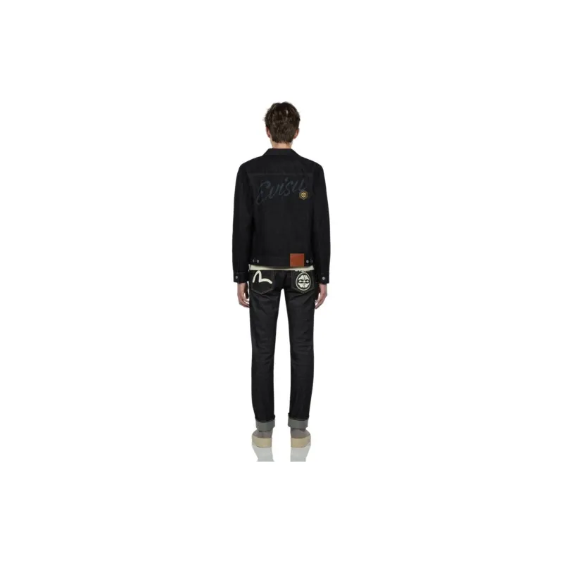 EVISU Denim Jackets Men Denim Blue-2