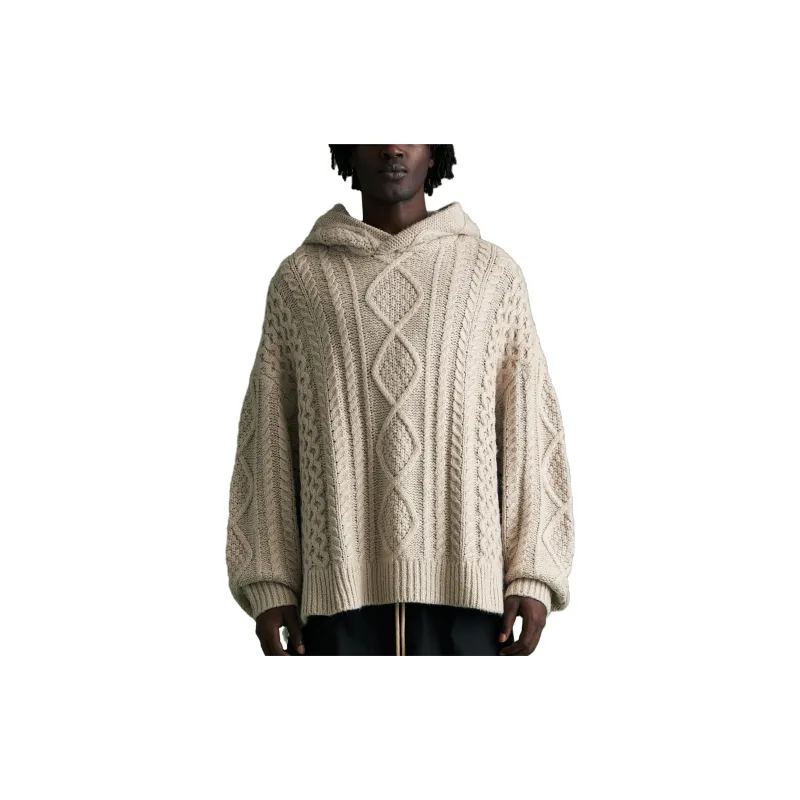 Fear Of God Essentials Cable Knit Hoodie-4