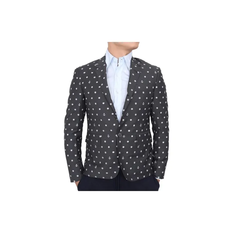 THOM BROWNE Business Suits Men Dark Gray-3