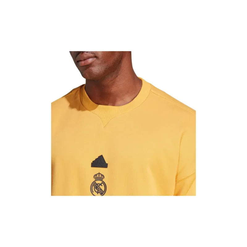 Adidas Real Madrid Sweatshirts Men Yellow-4
