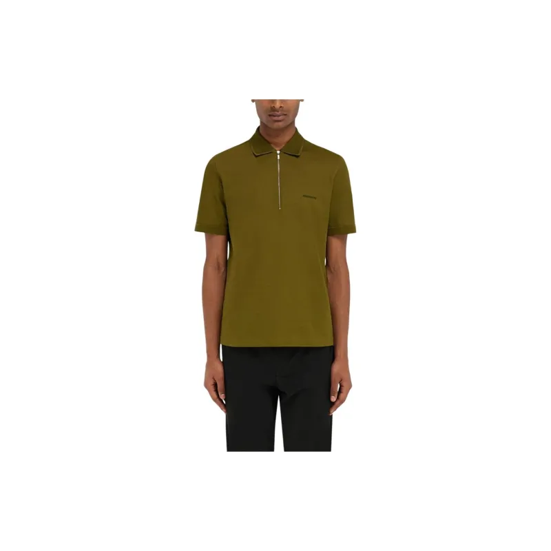Ferragamo Logo Embroidered Knitted Polo Shirt-2