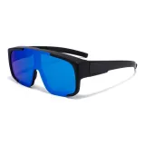 Black Frame with Blue Coated Lens