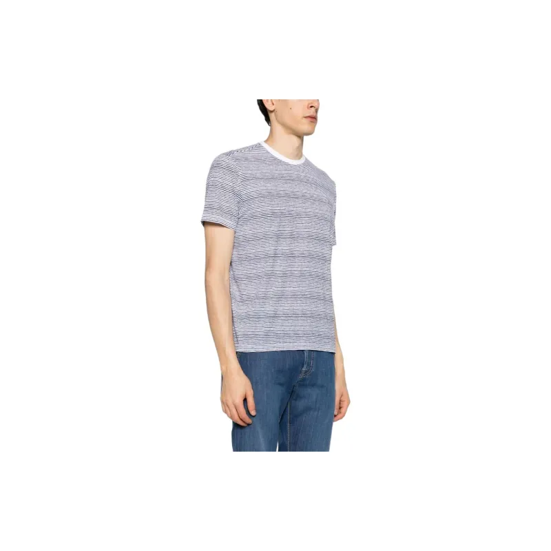 Majestic Filatures Striped Crew-neck T-shirt-3