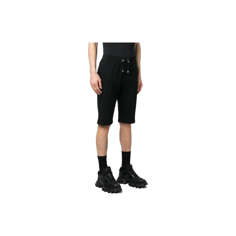 BALMAIN Logo print Track Shorts-4